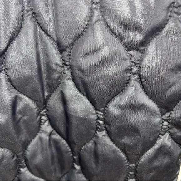 G-STAR RAW Midder Quilted Bomber Jacket Black White Trim Collar Sz M - Picture 7 of 11